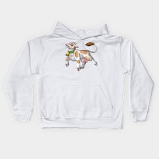 Happy Moo: Cream Spots Kids Hoodie